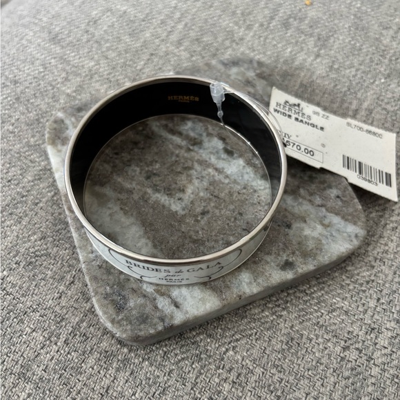Hermès Brides de Gala Black and White Bangle - Picture 2 of 4